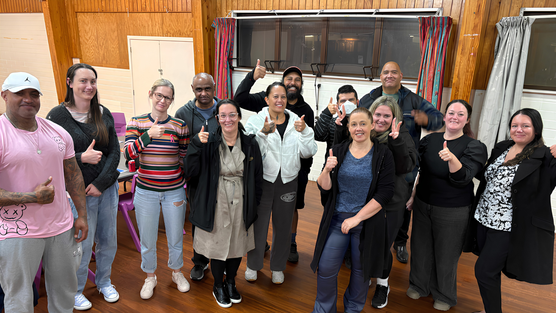 Puhinui Park residents and Committee members gathered together